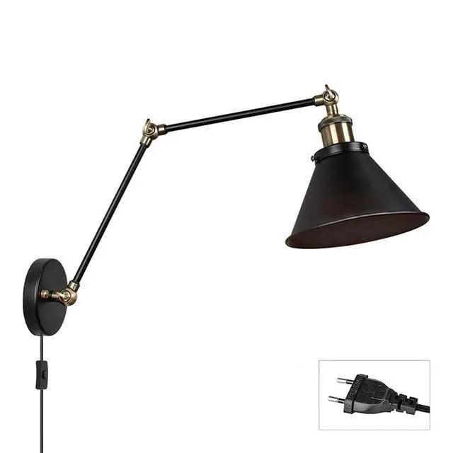 House Vogue™ - Vintage Industrial Wall Lamp - Adjustable Long Arm Sconce for Bedroom, Corridor & Balcony