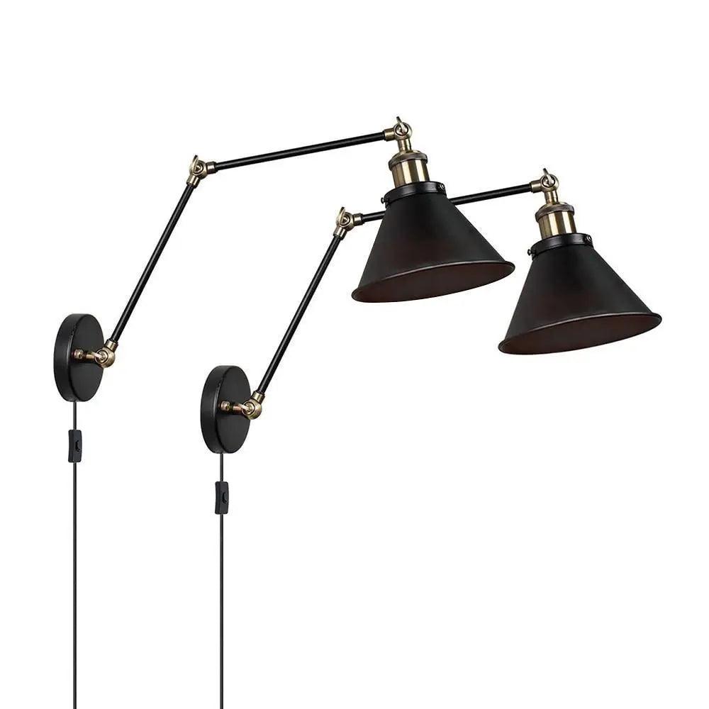 House Vogue™ - Vintage Industrial Wall Lamp - Adjustable Long Arm Sconce for Bedroom, Corridor & Balcony