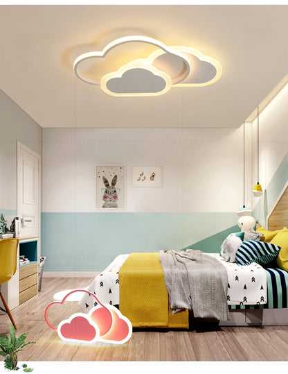 House Vogue™ - DreamCloud LED Ceiling Light – Pink & White Creative Lighting Fixture for Kids' Room