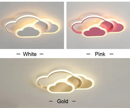 House Vogue™ - DreamCloud LED Ceiling Light – Pink & White Creative Lighting Fixture for Kids' Room