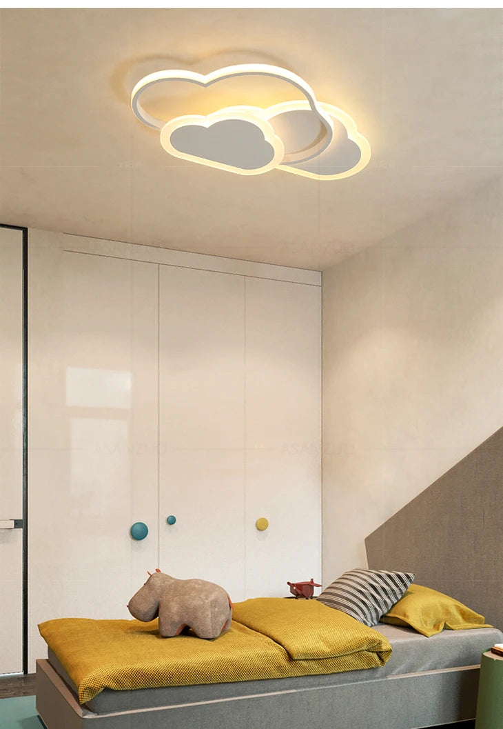 House Vogue™ - DreamCloud LED Ceiling Light – Pink & White Creative Lighting Fixture for Kids' Room