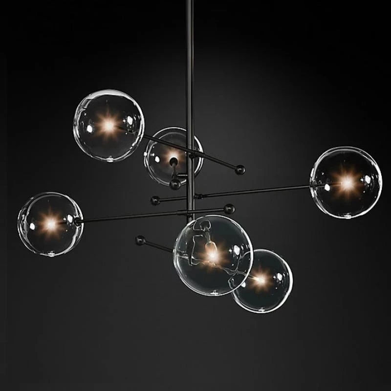 House Vogue™ - Crystal Pop: Modern Hanging Lamp with Glass Bubbles