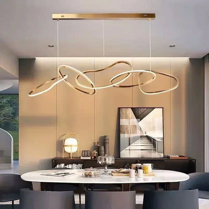 House Vogue™ - Radiant Bloom - Luxurious Rose Gold LED Chandelier for Modern Living