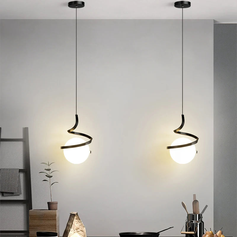 House Vogue™ - NordLight Elegance Pendant – Glass LED Fixture for Kitchens & Bedrooms