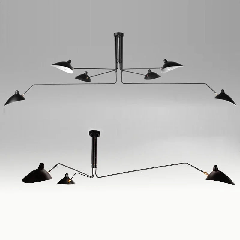 House Vogue™ - Luxe Spider: Multi-Head Black Ceiling Lamp for Stylish Spaces