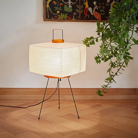 House Vogue™ - ZenTripod Floor Lamp - Elegant Japanese Design for a Serene Ambiance