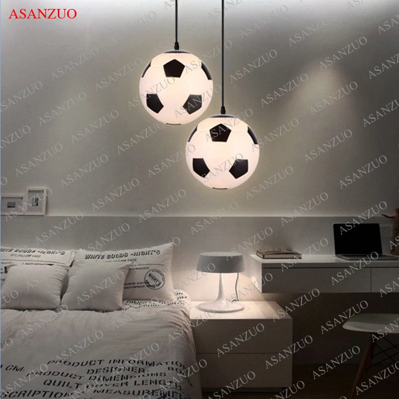 House Vogue™ - Kickoff LED Football Pendant Light – Unique Ceiling Lamp for Boys' Bedroom & Playroom Decor