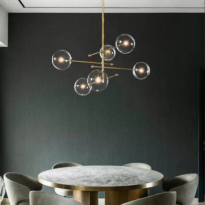 House Vogue™ - Crystal Pop: Modern Hanging Lamp with Glass Bubbles