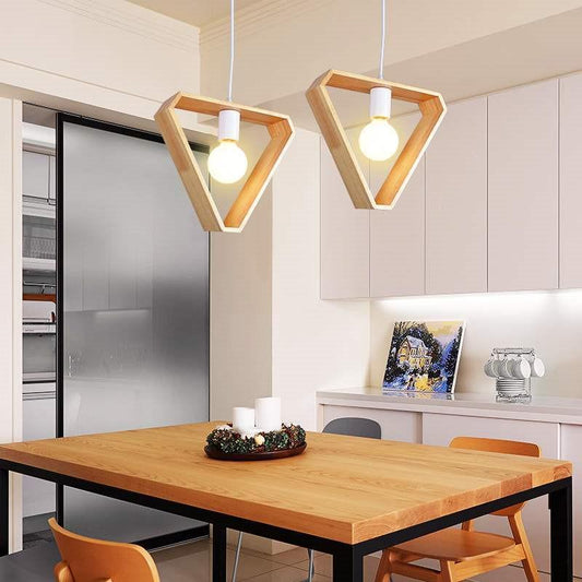 House Vogue™ - TimberCraft Geometric Pendant Light